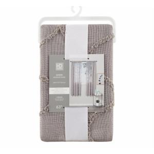 HD Design Sheer window panel 52inW × 63inH