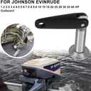 Clamp Screw & Handle Outboard Motor Replacement Parts Kit Fit For Johnson Evinrude Outboard, Replace For 433675 0433675