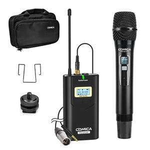COMICA CVM-WM100 H UHF 48-Channel Professional Wireless Handheld Microphone System for Canon Nikon Sony Panasonic Fuji DSLR Camera, XLR Camcorder, Smartphone, Perfect for Video Recording/Interview