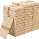 1800 Pcs Wooden Craft Sticks, 6 Inch Jumbo Wood Ice Pop Sticks for Waxing, Stirring, Plant Labels, Ice Cream, Craft Project