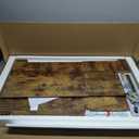 13 Gallons Tilt Out Trash Can Cabinet, Wooden Trash Cabinet with 2 Drawers, Free Standing Kichen Waste Bin Recycling Cabinet Pet Proof Hidden Trash Cabinet for Kitchen (Brown)