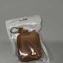 Earbud Case, Headphone Storage Case for AirPods 4/1/2/3/Pro 2, PU Leather Zipper Carrying Pouch Earbuds Bag with Keychain for Wireless Earphones, Wired Headphone & USB Cable - EJB 1 PCS Brown