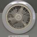 Socket Ceiling Fan Light Screw in with 3 Color Temp, Low Profile Enclosed Dimmable Fanlight with Remote, 10 inch Small Adjustable White E27 LED Ceiling Lights for Bathroom/Bedroom/Garage (2Pcs)