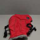 Doglay Dog Jacket Waterproof Dog Coat with Harness Built in, Christmas Puppy Winter Coat Reflective Turtleneck Puffer Snow Jackets for Small Medium Large Dogs (Red)