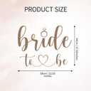 Bride to Be Sign Decal for Balloon Arch Backdrop - Bride to Be Decal Sticker Banner for Bridal Shower Engagement Bachelorette Party Decorations