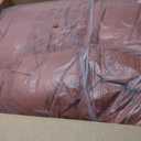 Luxudecor Terracotta Tufted Comforter Set, 3 Pieces Queen Boho Bedding Set