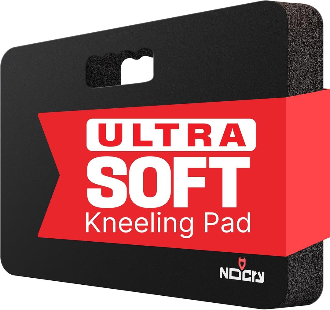 NoCry Extra Thick Professional Garden Kneeling Pad  Heavy Duty Anti-Slip Coating, Ultra Soft High Density Foam Cushion, Water & Dirt Resistant, Shock Absorbent Garden Kneeler