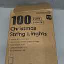 C9 LED Christmas Lights Outdoor, 81 Feet 100 LED String With Timer & 8 Light Mode, Waterproof Commercial Grade Christmas Tree for Outside Indoor Roofline Patio, Red & Pure White 2 Pack