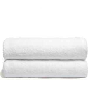 Italic Ultraplush 100% Australian Cotton Towels - Set of 2 Luxury Bath Towels, Quick Dry Plush and Absorbent, Heavy Duty Large Bath Towels, 800GSM Towels for Bathroom & Spa (White)