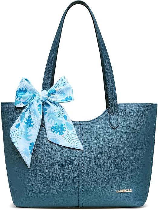Tote Bag for Women Shoulder Purses Hobo Handbag Top Handle Bag, 
Pale Cerulean