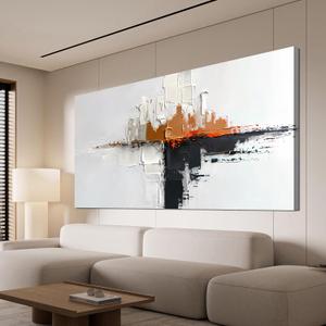 Abstract Large Wall Art Decor Modern Wall Art Pictures for Living Room Abstract Canvas Art Wall Decor Oversized Black and White Wall Art Prints Artwork for Walls Bedroom Office Home Decor 29" X 58"
