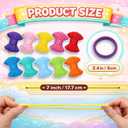 Kirosy Loom Refill Loops, 1000PCS Elastic Weaving Bands in 10 Colors for 7" Potholder Looms, Durable Craft Refill for DIY Weaving Projects