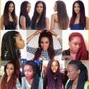 6Packs 14" 18" 24" Senegalese Twist Crochet Hair Braids Small Havana Mambo Twist Crochet Braiding Hair 2S Senegalese Twists Hairstyles For Black Women 30strands/pack 24 colors (18 inches, 33)