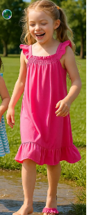 PATPAT Multipack Girl Toddler Dresses Sleeveless Flamingo Striped Toddler Casual Dresses 7-8Y