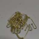 AmazerBath Shower Curtain Hooks Gold Shower Curtain Rings Rust Proof, Double Sided Shower Curtain Hooks for Shower Curtain Liner Smooth Metal Shower Hook Rings for Bathroom,Shower Rod Hooks 12Pcs