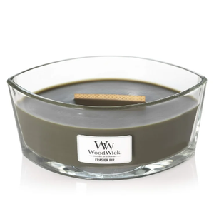 WoodWick Frasier Fir Large Candle, HearthWick Flame, Scented Wax, 16 oz