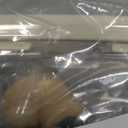 Cute Desk Organizer, Clear Plastic Storage Bins, Hair Accessories Organizer for Headband Bows Clips, Creative Coffee Pod Holder Desktop Trash Can,Ideal for Bathroom, Vanity, Desk (ivory)