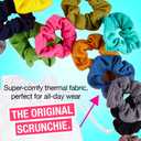 Scunci by Conair The Original Scrunchie Hair Ties, 36 Count Hair Scrunchies for Women, Super-Comfy Waffle Knit, Everyday Style Accessories for Sports and Working Out, Assorted Colors