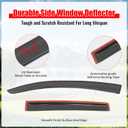 Window Visors Compatible with 2013-2015 Chevy Spark, Hatchback 4Dr Slim line Tape On- Smoke Tint Acrylic by IKON MOTORSPORTS, 2014