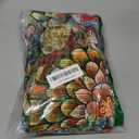 Snycler Boho Floral Throw Pillow Covers Set of 2 Colorful Boho Flower Decorative Cushions Pillowcase for Bedroom Sofa Home Decor, 24x24 Inch, Velvet, Short Plush