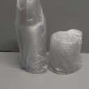 Qeirudu 50 Pack 9 Oz Clear Plastic Dessert Cups with Flat Lids No Hole, Small Parfait Cups Mini Round Party Serving Cups for Cakes, Snacks, Fruits, Ice Creams