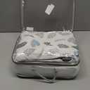 Baby Lounger Cover for Newborn 0-24 Months Soft Baby Nest Cover Organic Breathable Nest Lounger Pillow for Infants (White and Blue)