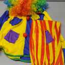Yoroka 5Pcs Kids clown costume set Circus costume Boys and Girls Cosplay Costumes Quick Dress up for Clown (8-9Years)