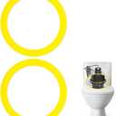 IMPRESA (2 Pack) Canister Flush Valve Seal for Kohler Toilet Parts K-GP1059291/2475620 - Yellow - Easy to Install Replacement Toilet Seal Ring