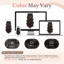 Fliace Clip in Hair Extensions, 6 PCS 1 6 Inch Hair Extensions Clip Ins, Dark Brown Long Wavy Hairpieces(16inch, 6pcs, Dark Brown)