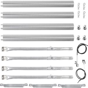 15.4" Grill Burner Kit for Charbroil Performance II 4 & 3 Burner Grills 463352521 463354021 463365021; Charbroil Grill Replacement Parts;Char Broil Grill Replacements;Heat Shield (4-Burner)