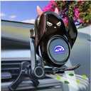 Car Phone Holder Mount Wireless Charging Auto Clamping with Rotatable Vent Clip Cute Demon for iPhone Samsung Galaxy Android Phone