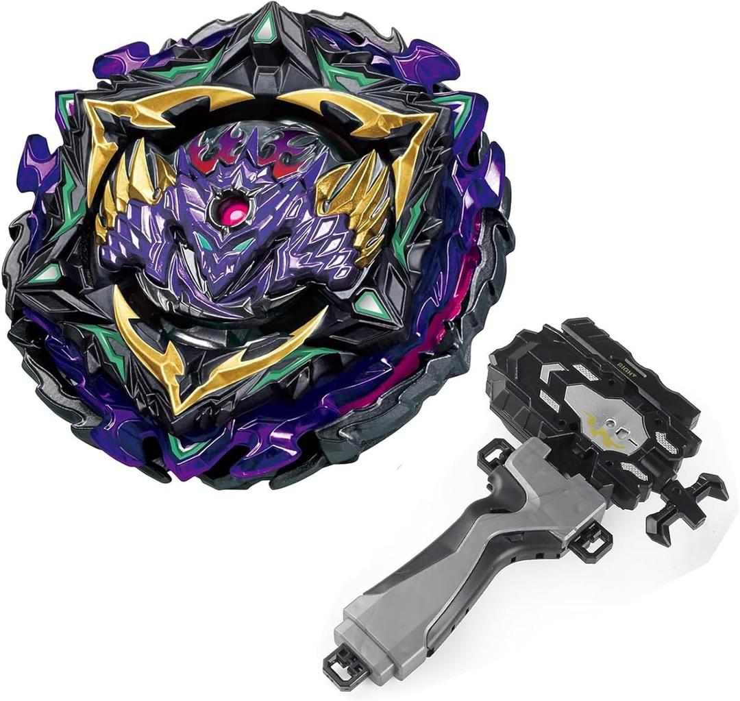 Gyro Battling Tops Burst SuperKing, Gyro Launcher and Grip Battle Game Set Right Spin DB Layer System Gyro Toys Set Gifts for Kids Children Boys, B-175