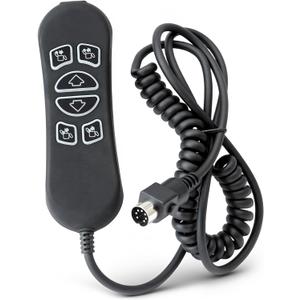 6 Function Key 7 Pin Lift Chair Controller Replacement for HHC HSW306 Hand Control Standard Version, Electric Recliner Handset with USB and Backlight