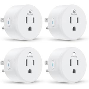 EIGHTREE Smart Plug, WiFi Outlet Works with Alexa & Google Home, Smart Home Socket with Remote Control & Timer Function, 2.4GHz WiFi Only, 2 Packs