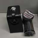 Electric Cheese Grater,300W DC Motor Salad Maker,Electric Slicer Shredder with 5 Different Shapes of Blades,Electric Vegetable Cutter for Potato,Carrot,Black