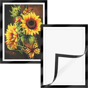 MXJSUA DIY Diamond Art Framing Tape Kit, Adhesive Quick Frame Solution for Diamond Painting, No Physical Frame or Cover Included, 5M Strip Tape for Any Size Canvas