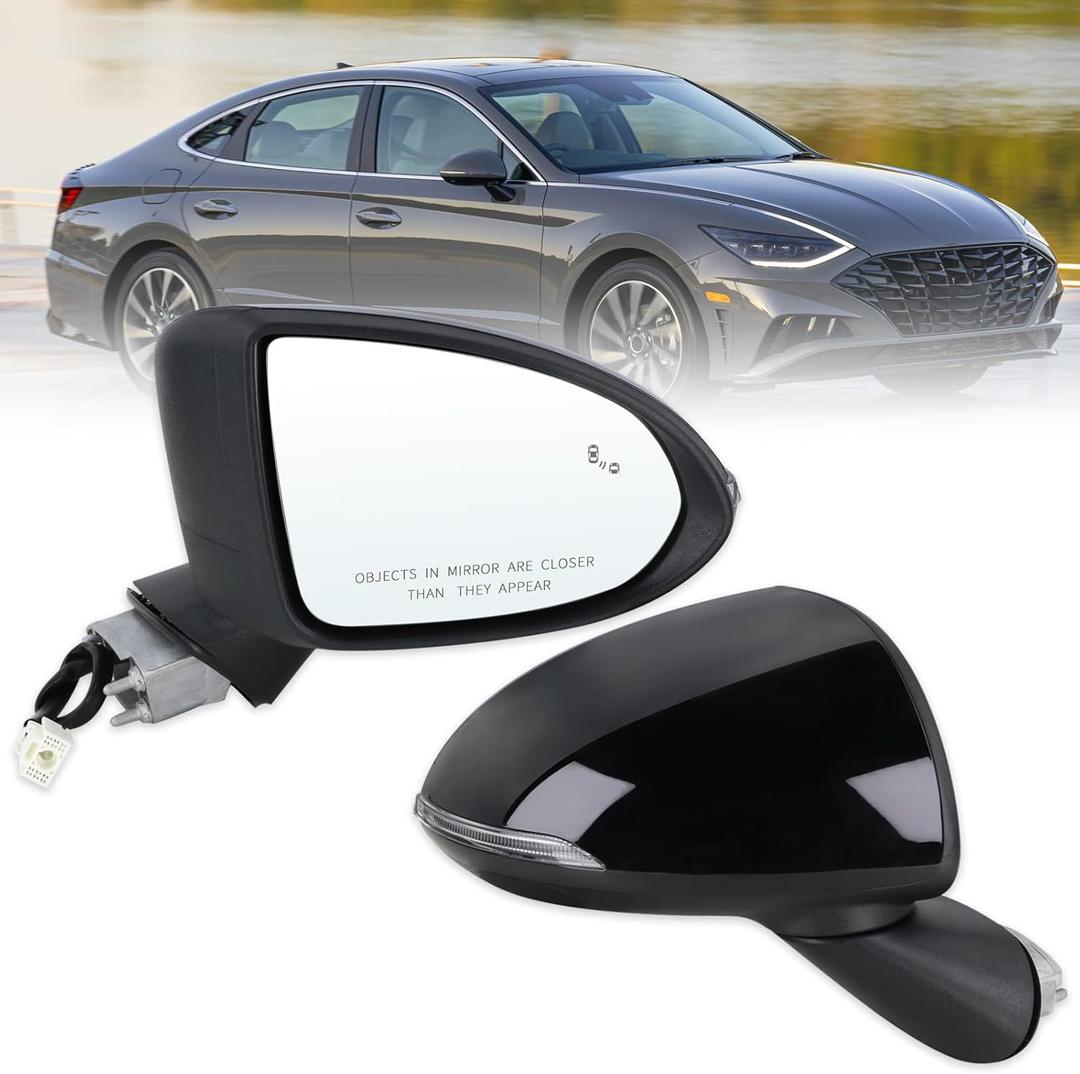Right Passenger Side Mirror Compatible With 2020 2021 2022 Hyundai Sonata