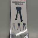 Gym Lamp, Portable Gym Lighting for Posing, Magnetic Work Light Rechargeable, Gift for Men/Women, 180 Rotate Foldable with Hang Hook Camping Lamp, USB Power Bank LED Handheld Flashlight-Black