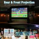 Inflatable Projector Screen Outdoor, 20FT Blow up Movie Screen Support Front & Rear Projection for Backyard Outdoor Movie Night Barbecue Pool Party with Blower and Carry Bag