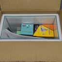 3 Gallon Glass Small Fish Tank, Betta Fish Tank Starter Kit with Filter, Lights,Lid.