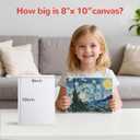 100 Pack 8x10 Inch Flat Canvas Boards for Painting, Canvas Panels 100% Cotton White Blank Art Supplies for Acrylics Oil Gouache Tempera Paints, 8"x10"- 100pcs