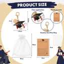 Unittype Graduation Gifts Keychain Bulk Class of 2026 Compass Cap Keychain with Cards, Senior 2026 Party Favors