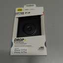 OtterBox iPhone 15 Plus and iPhone 14 Plus Otter + Pop Symmetry Series Case - Black, Integrated PopSockets PopGrip, Slim, Pocket-Friendly, Raised Edges Protect Camera & Screen