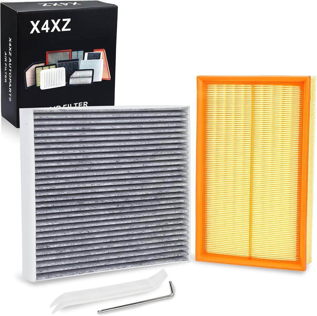 5Q0129620B 5Q0819644 Engine & Cabin Air Filter for 2015-2026 Volkswagen Jetta Tiguan Arteon GTI 2.0L, 2015-2024 Golf 1.8L 2.0L, 2015-2025 Audi A3 Q3 S3 TTS Quattro Replace# 5Q0-819-644 F11643