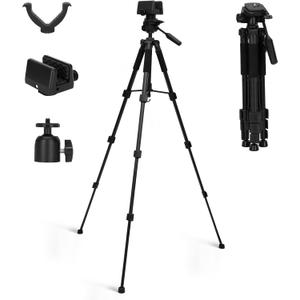 Shooting Tripods for Rifles with Modular V Yoke Head, Rifle Clamp  360 Rotation; Height adjusts from 21 - 60Hands Free Operation Lightweight Aluminum Shooting Rest