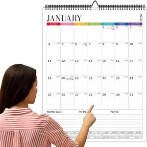 2026 Wall Calendar Extra Large 22"x17", Wall Calendar 2026-2027 from January 2026 to June 2027, Hanging 18 Month 2026-2027 Calendars Wall with Twin-Wire Binding for Home Office Planning Organisers