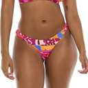 EIDON Women's Siren Scoop Front Bikini Bottom Swimsuit (X-Large, Hang Five)