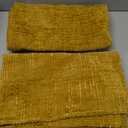 decorUhome Chenille Throw Pillow Covers 24x24 Set of 2, Thick Textured Slubby Neutral Decorative Pillow Covers with Elegant Design for Couch, Sofa, Living Room, Mustard Yellow