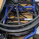 Drive Medical Blue Streak Lightweight Wheelchair with Swing-Away Footrests and Flip-Back Arms, Portable Folding Wheelchair for Adults and Seniors, 18 Inch Seat