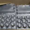 120 Pack Egg Cartons Cheap Bulk 12 Count, 1 Dozen Clear Empty Egg Cartons for Chicken Eggs, Plastic Egg Holder Egg Container for Family,Chicken Farm and Markets - Medium Egg Cartons Reusable